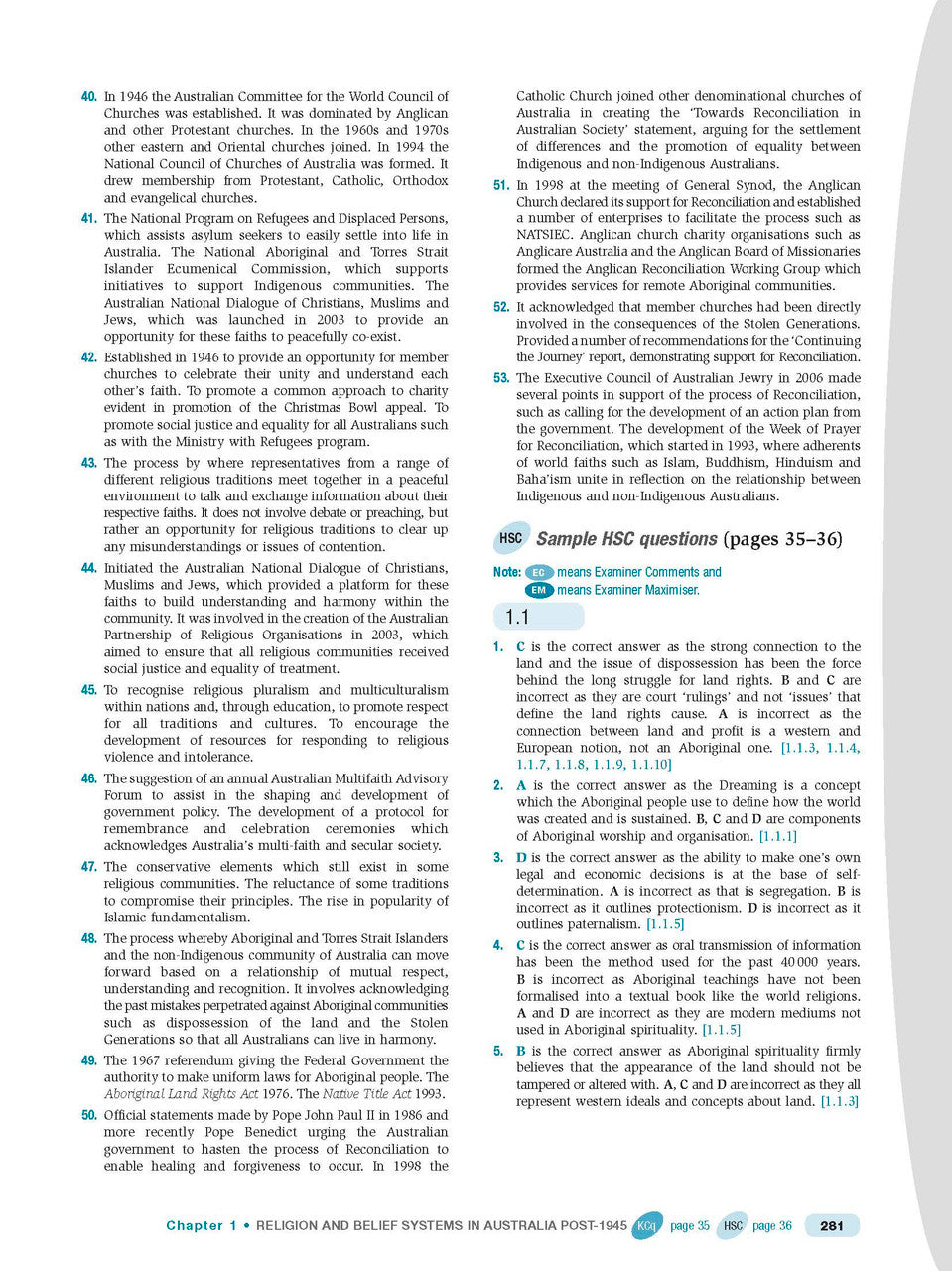 Excel HSC Year 12 Studies of Religion I and II Study Guide
