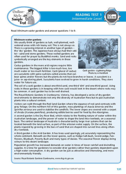 Excel Revise in a Month Year 9 NAPLAN*-style Tests