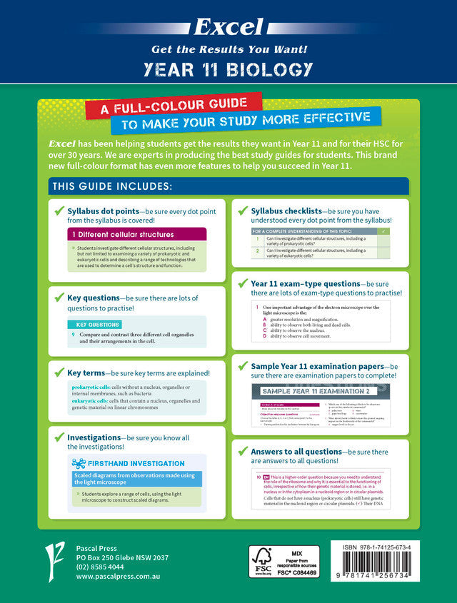 Excel HSC Year 11 Biology Study Guide