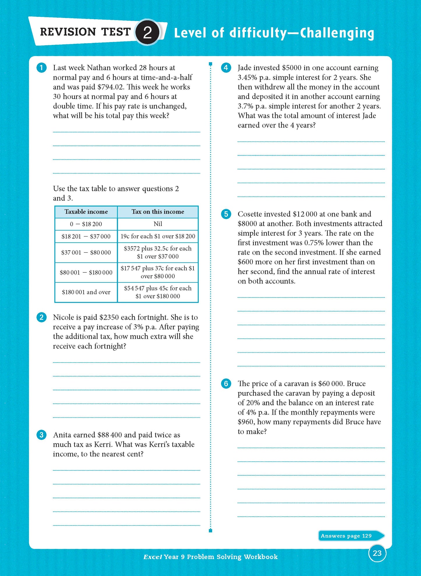 Excel Essential Skills - Problem Solving Workbook Year 9