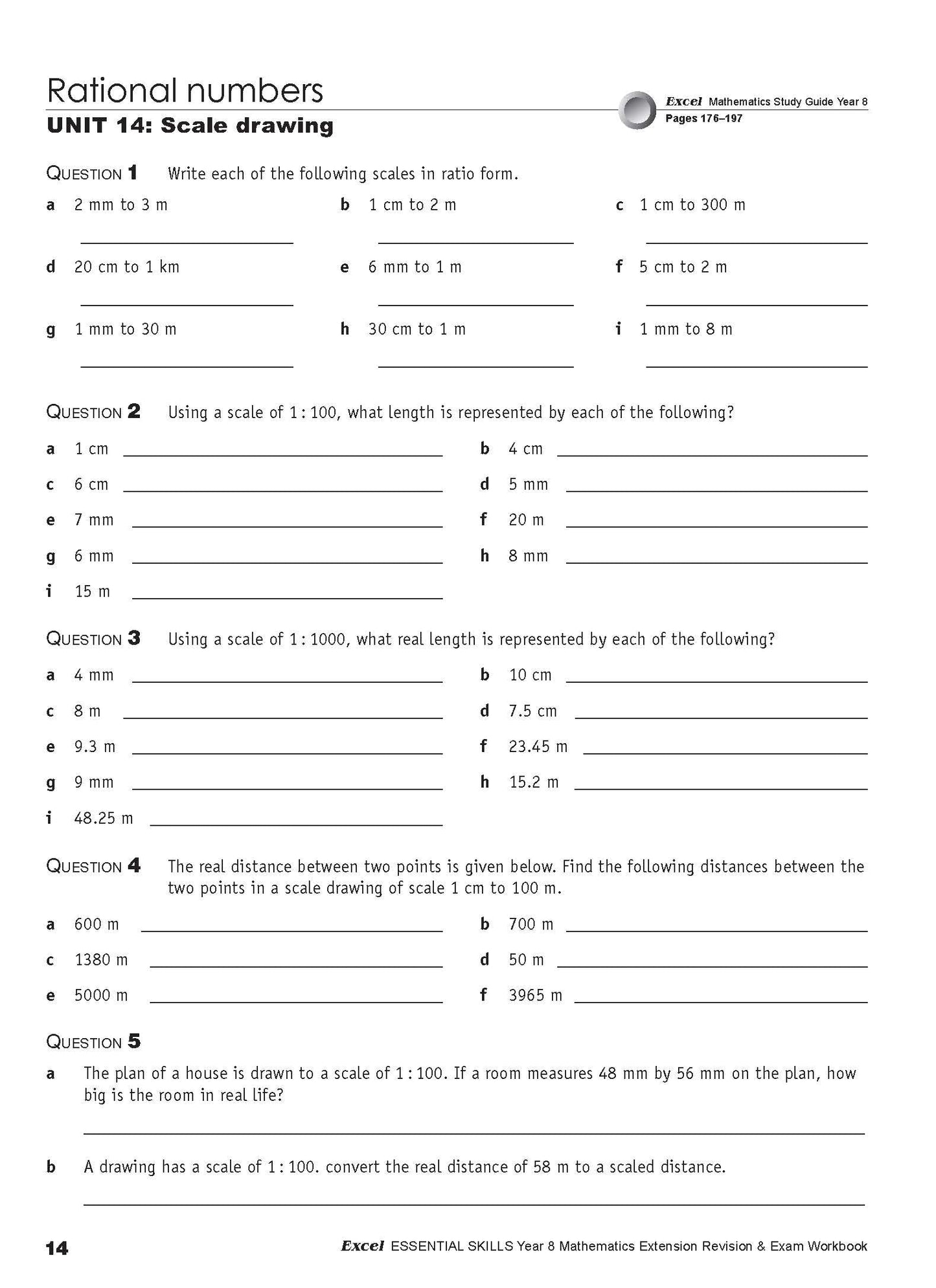 Excel Essential Skills - Mathematics Extension Revision and Exam Workbook Year 8