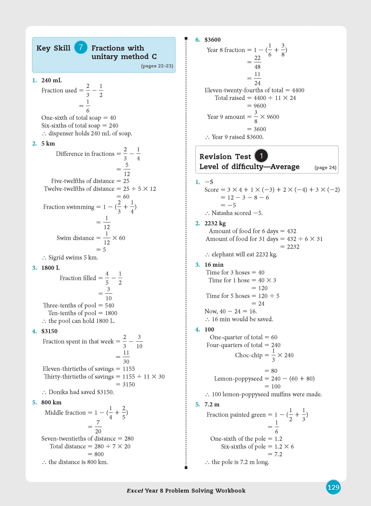 Excel Essential Skills - Problem Solving Workbook Year 8