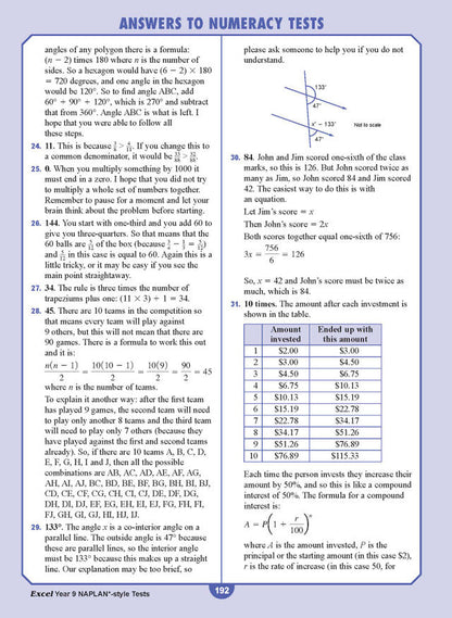 Excel Year 9 NAPLAN*-style Tests