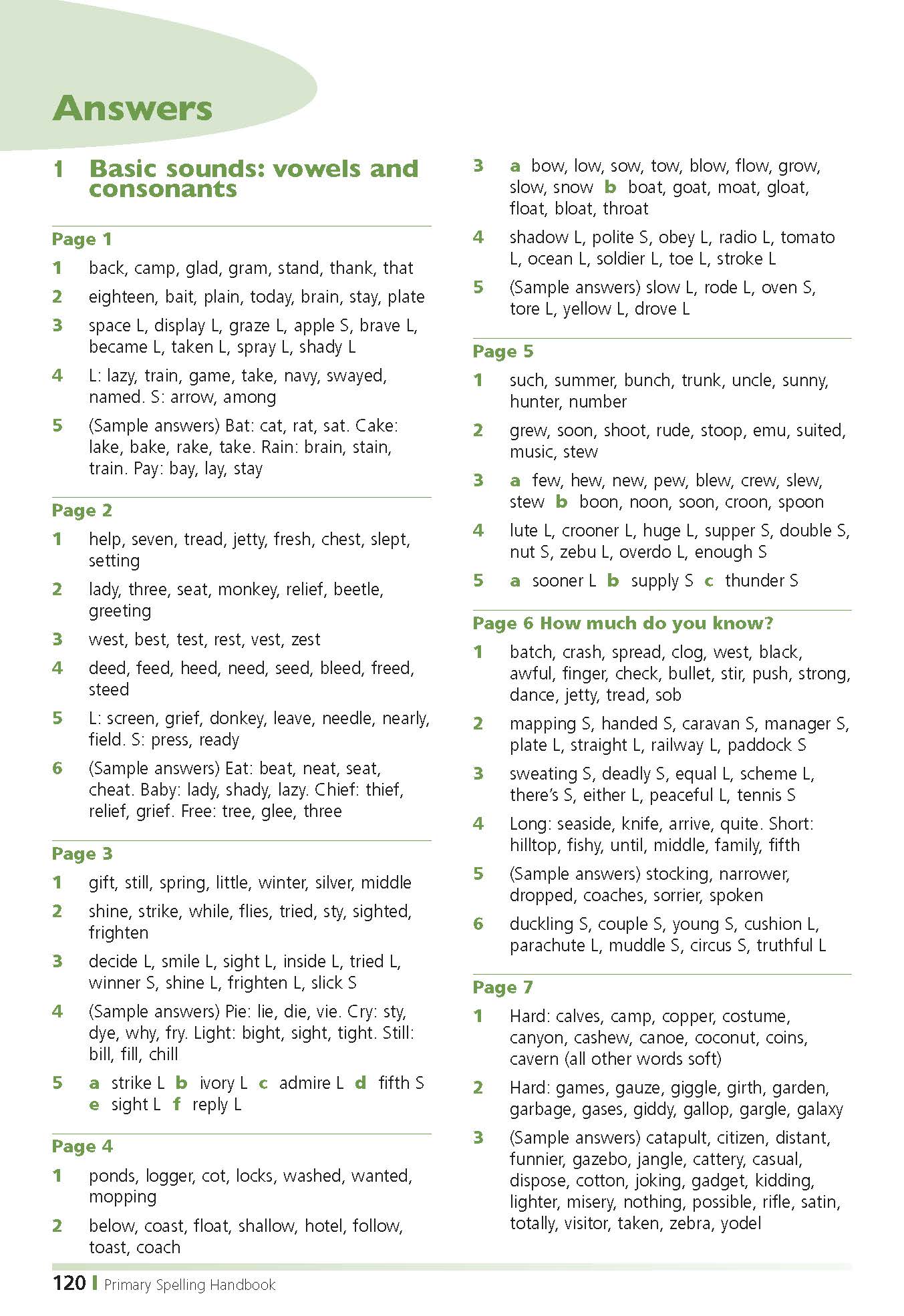Excel Handbooks - Primary Spelling Years 3-6