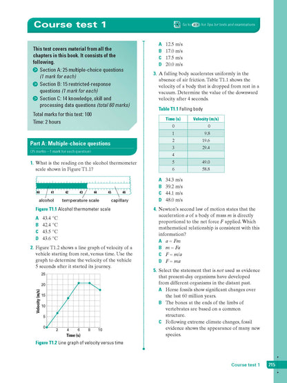 Excel Study Guide - Science Year 10