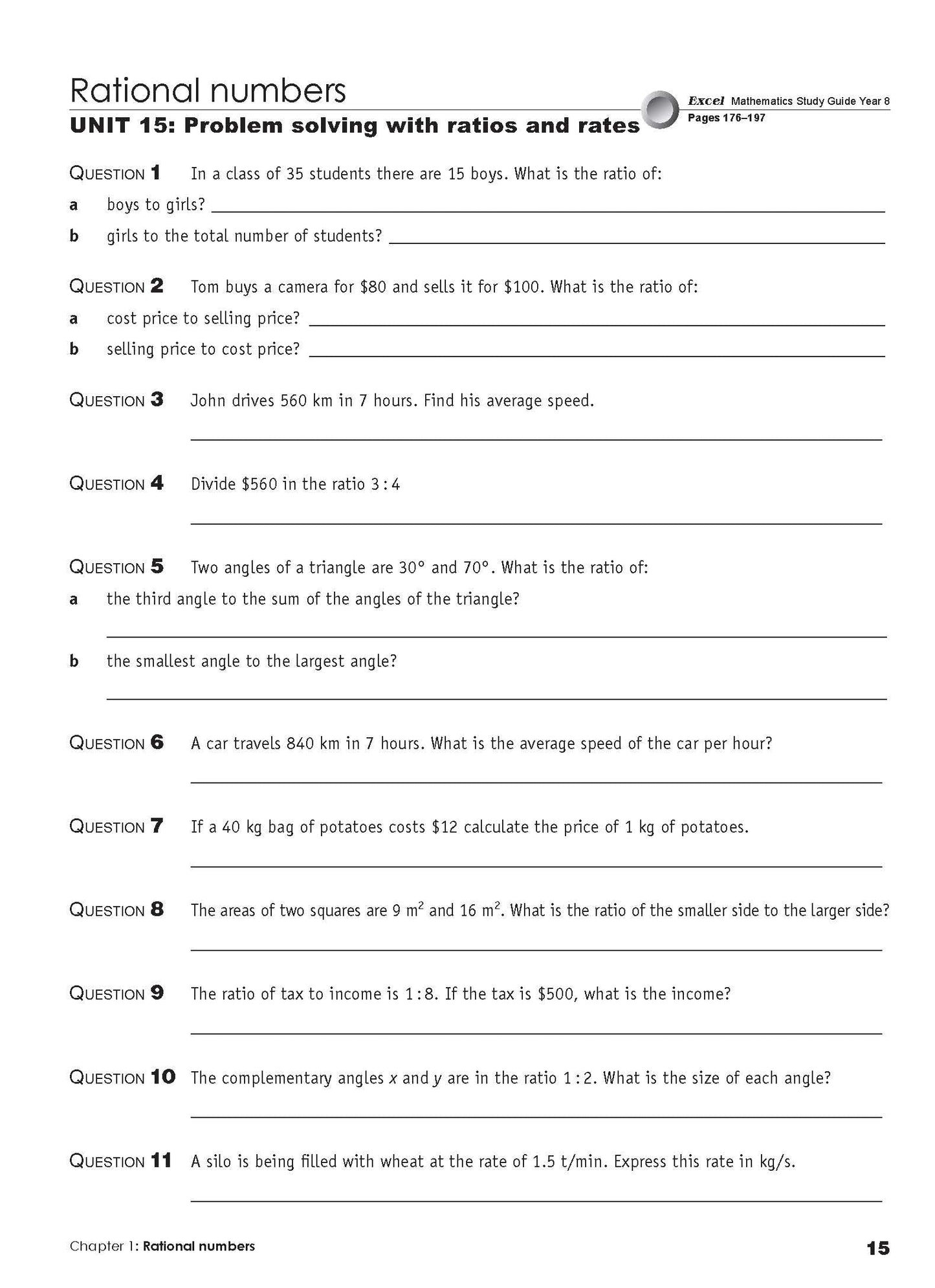 Excel Essential Skills - Mathematics Extension Revision and Exam Workbook Year 8