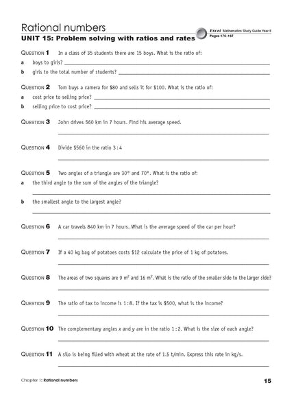 Excel Essential Skills - Mathematics Extension Revision and Exam Workbook Year 8