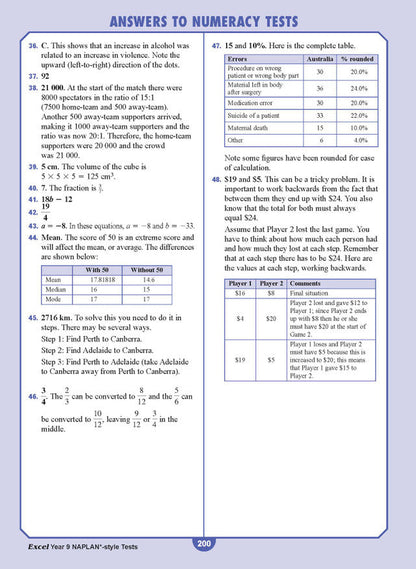 Excel Year 9 NAPLAN*-style Tests