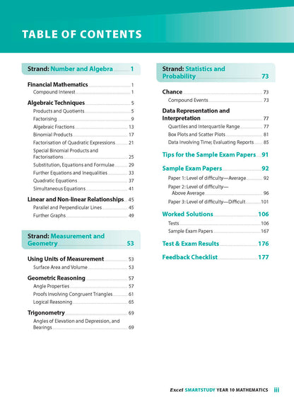 Excel SmartStudy - Mathematics Year 10
