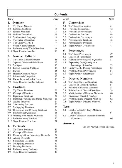 Excel Basic Skills - Whole Numbers, Decimals, Percentages and Fractions Year 7