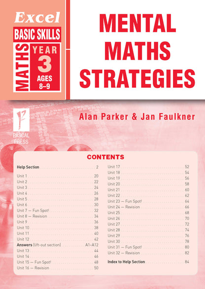 Excel Basic Skills - Mental Maths Strategies Year 3