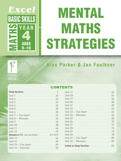 Excel Basic Skills - Mental Maths Strategies Year 4