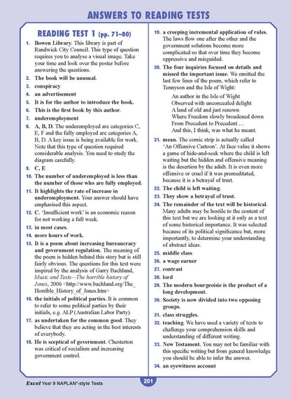 Excel Year 9 NAPLAN*-style Tests