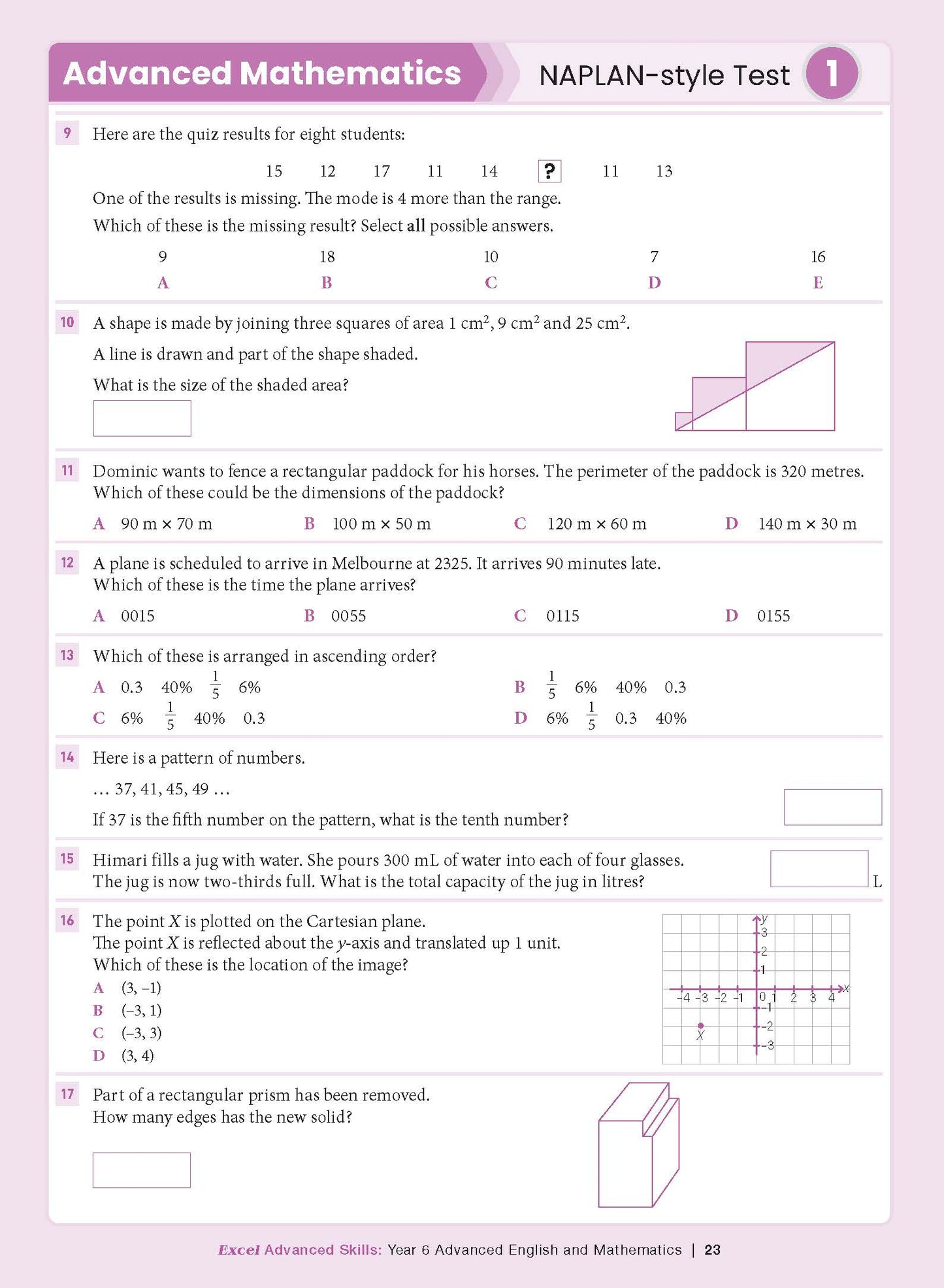 Excel Advanced Skills - Advanced English and Mathematics Year 6