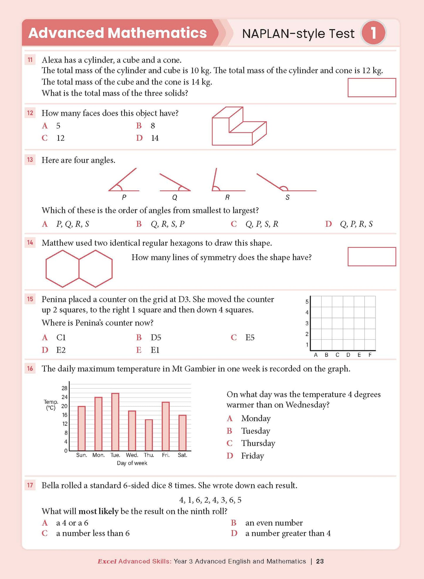 Excel Advanced Skills - Advanced English and Mathematics Year 3