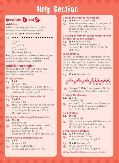 Excel Basic Skills - Mental Maths Strategies Year 3