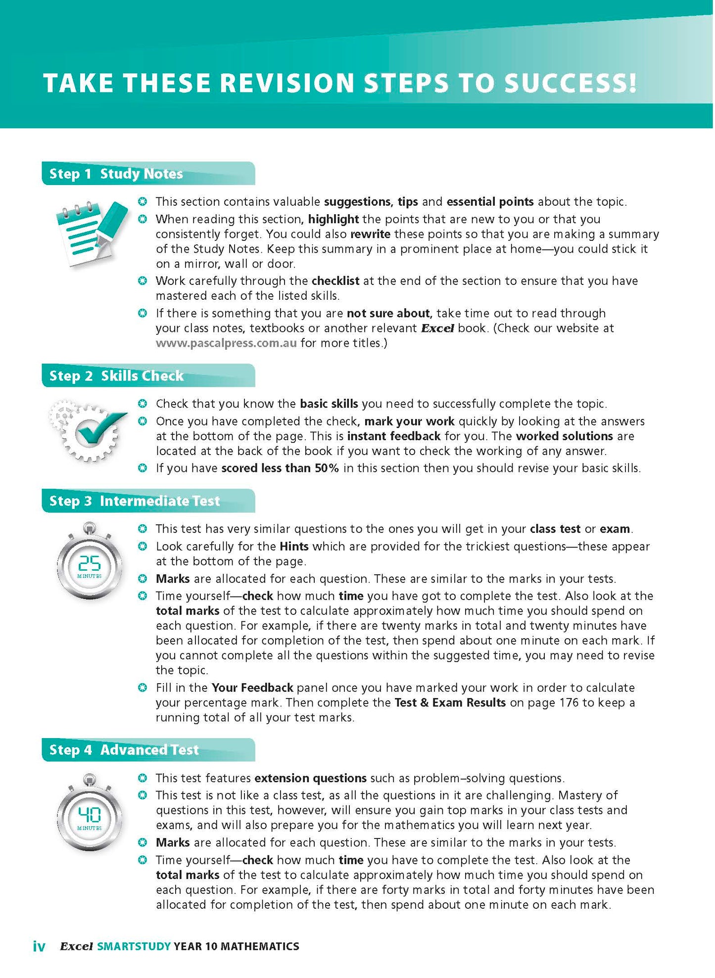 Excel SmartStudy - Mathematics Year 10