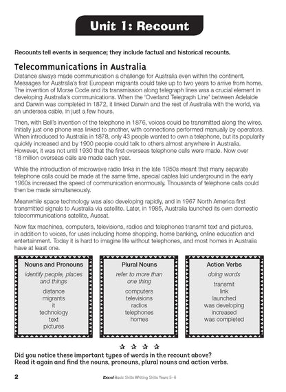 Excel Basic Skills English Book Pack Years 5-6