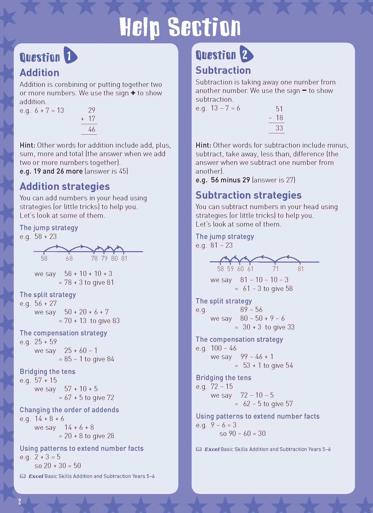 Excel Basic Skills - Mental Maths Strategies Year 6