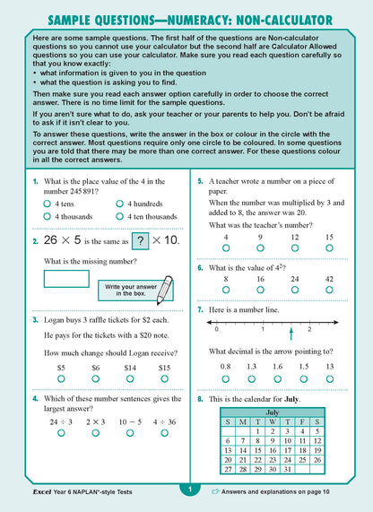 Excel Year 6 NAPLAN*-style Tests