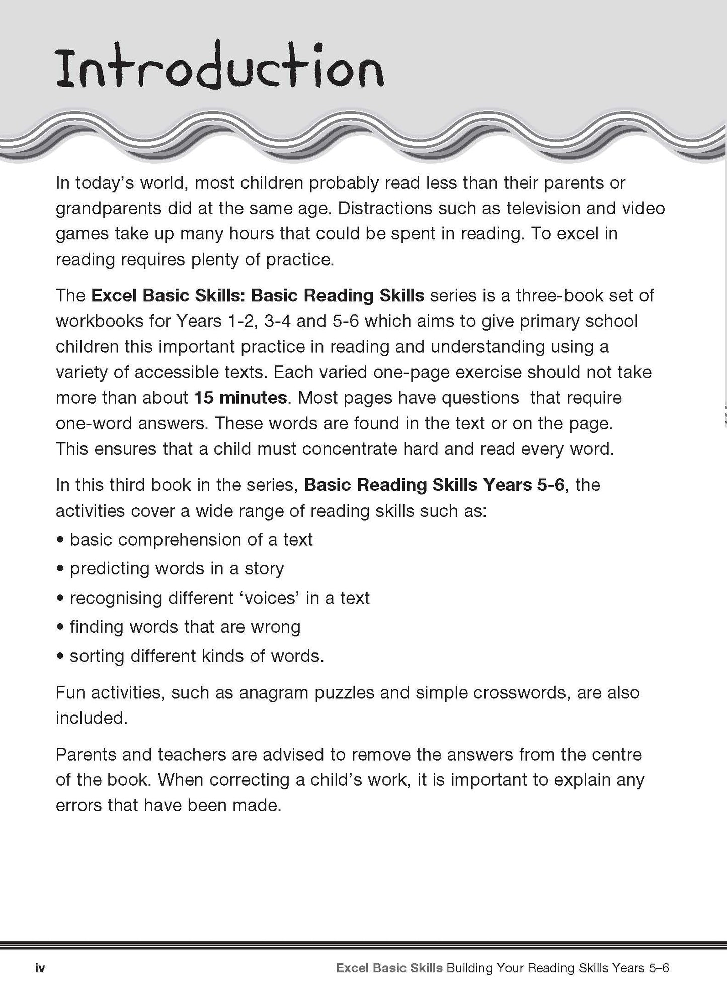 Excel Basic Skills English Book Pack Years 5-6