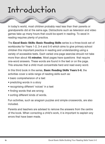 Excel Basic Skills English Book Pack Years 5-6