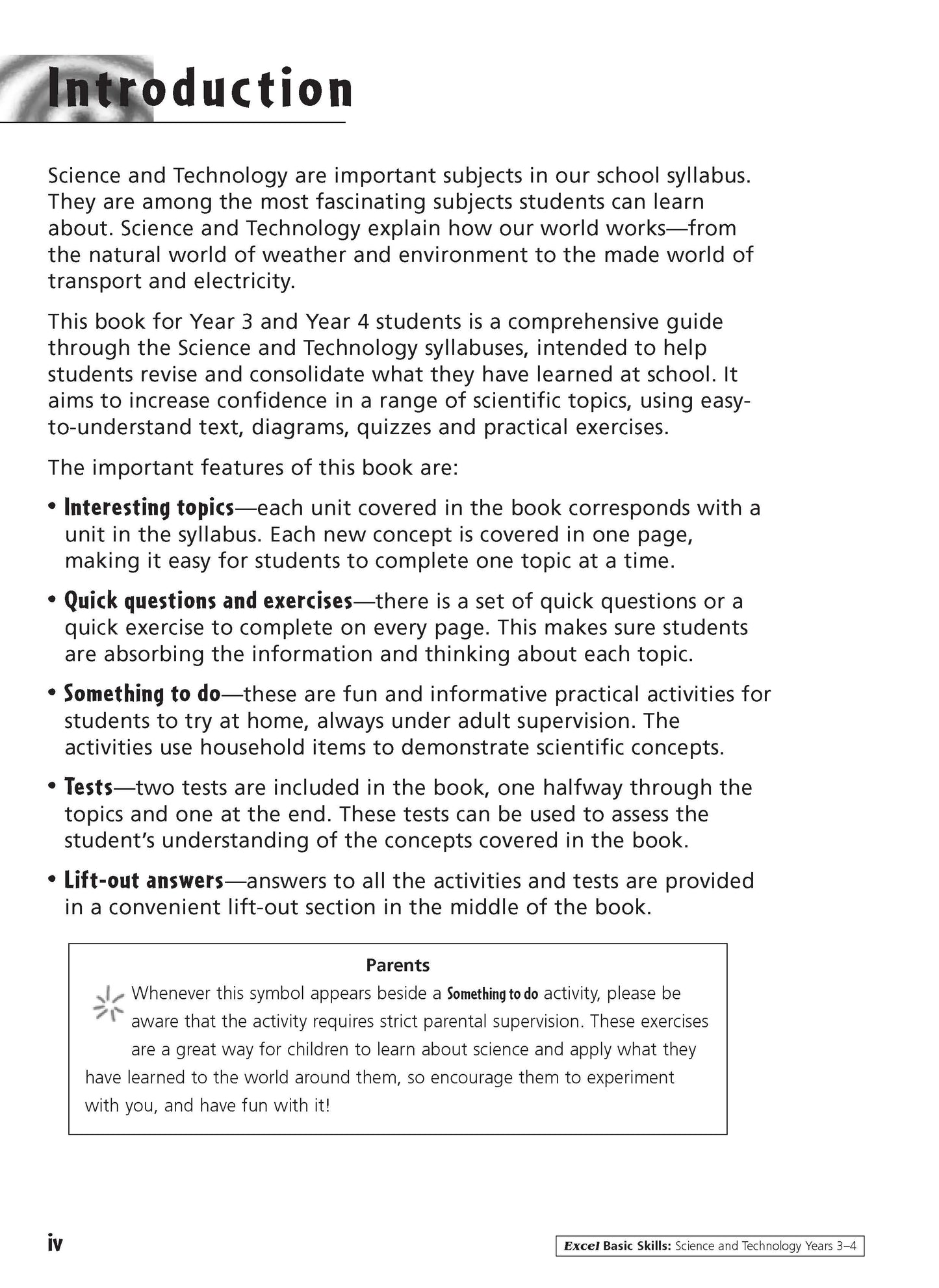 Excel Basic Skills - Science and Technology Years 3-4