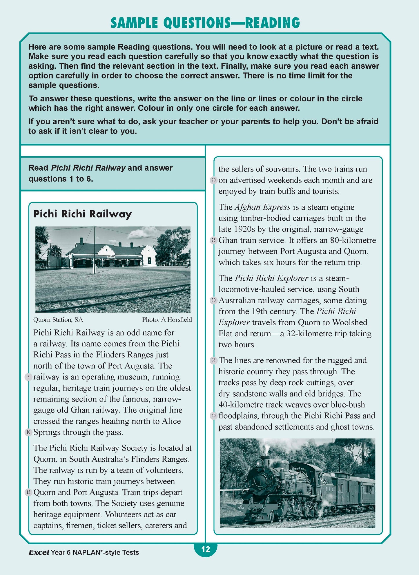 Excel Year 6 NAPLAN*-style Tests