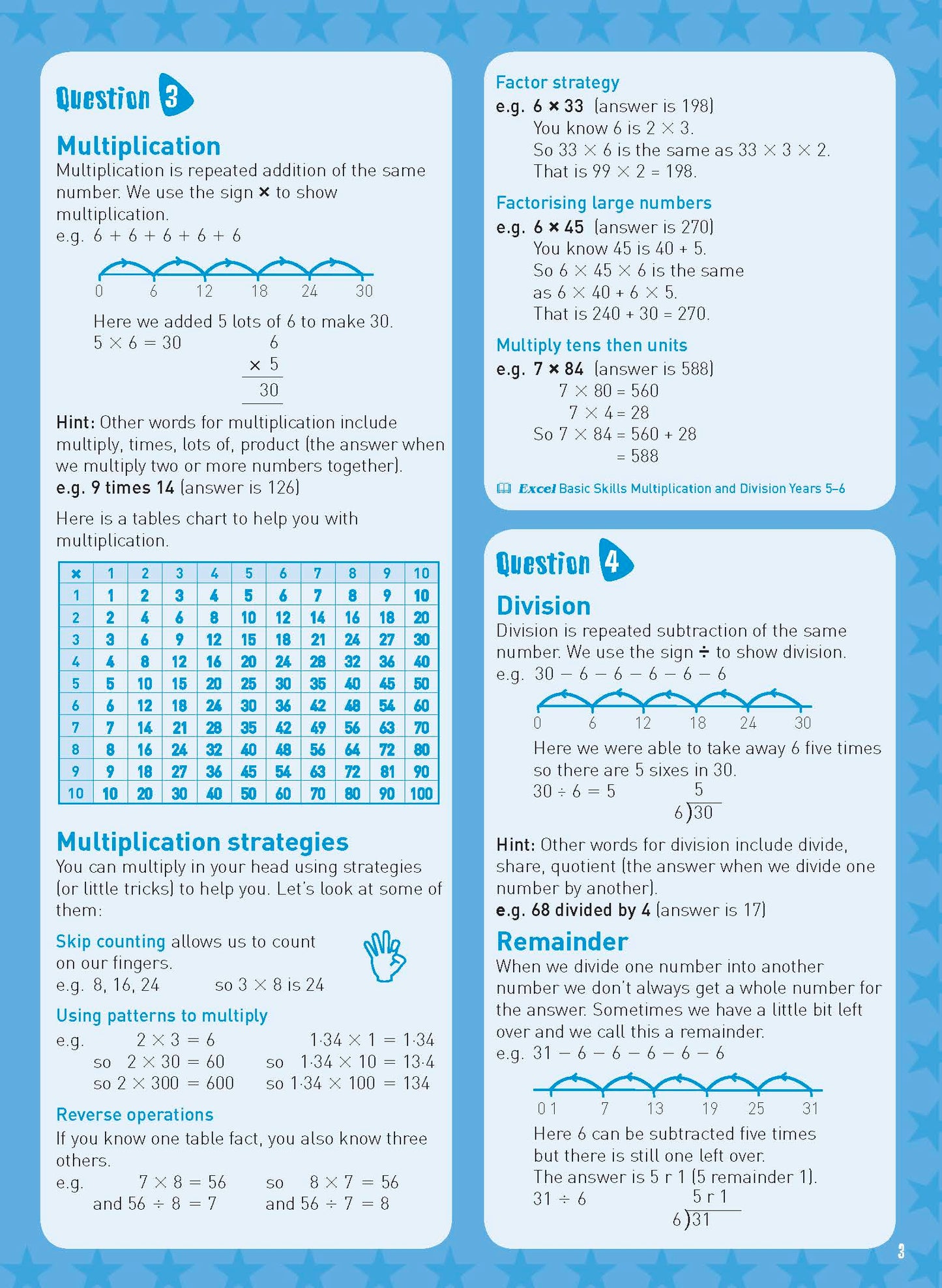 Excel Basic Skills - Mental Maths Strategies Year 5