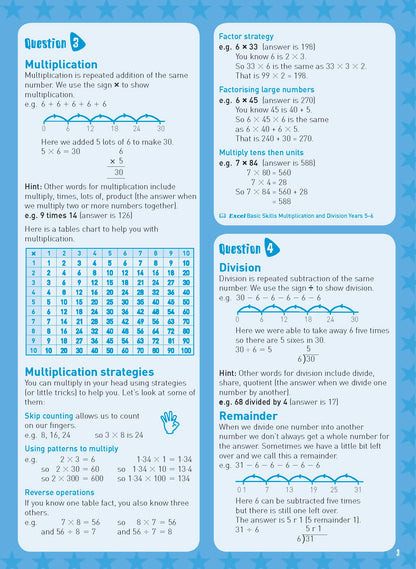 Excel Basic Skills - Mental Maths Strategies Year 5