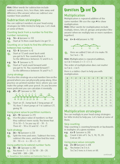 Excel Basic Skills - Mental Maths Strategies Year 4