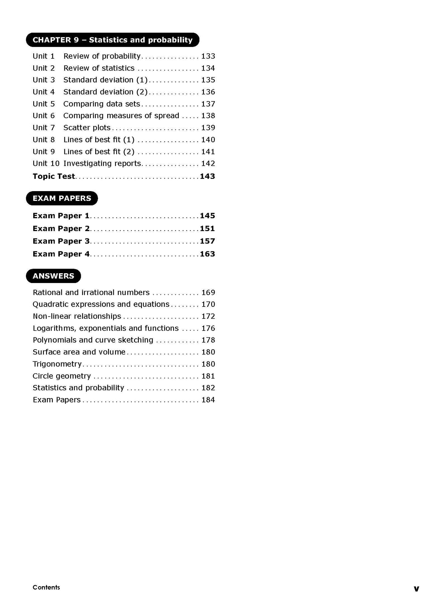 Excel Essential Skills - Advanced Mathematics Revision & Exam Workbook Year 10