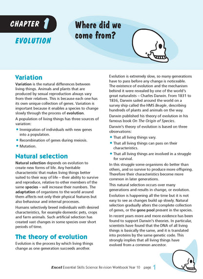 Excel Essential Skills - Science Revision Workbook Year 10