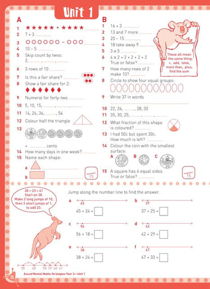 Excel Basic Skills - Mental Maths Strategies Year 3
