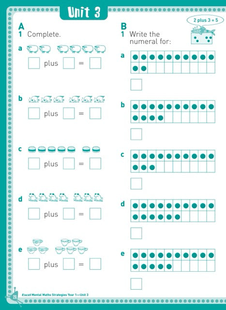 Excel Basic Skills - Mental Maths Strategies Year 1