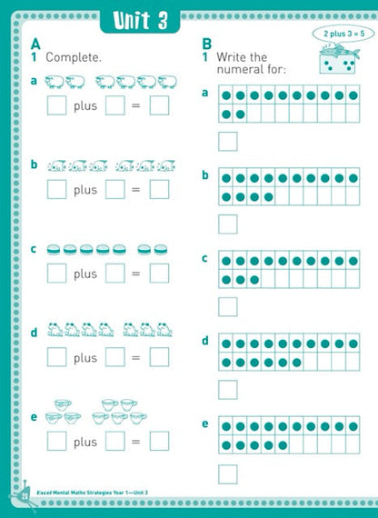 Excel Basic Skills - Mental Maths Strategies Year 1