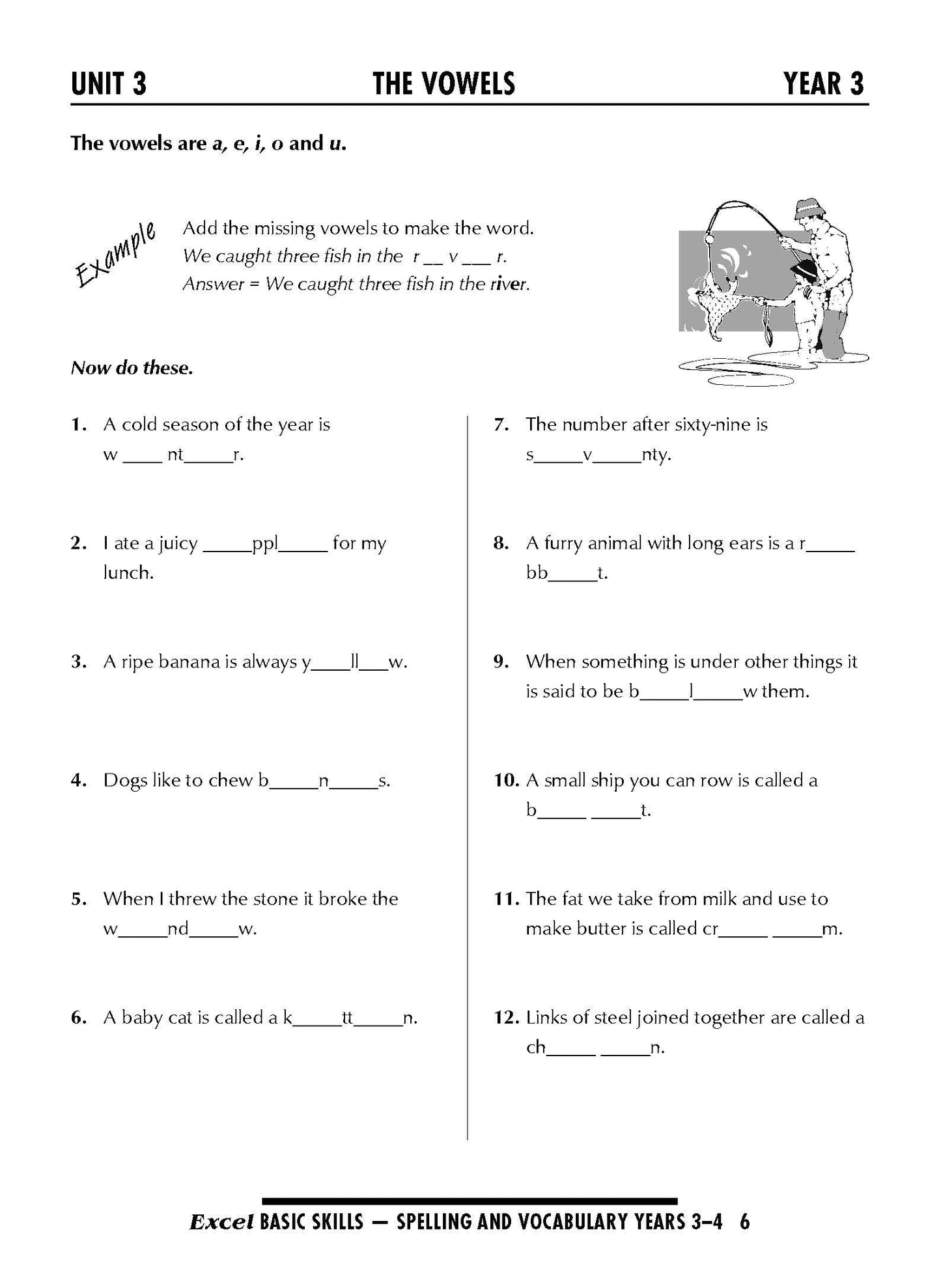 Excel Basic Skills - Spelling and Vocabulary Years 3-4