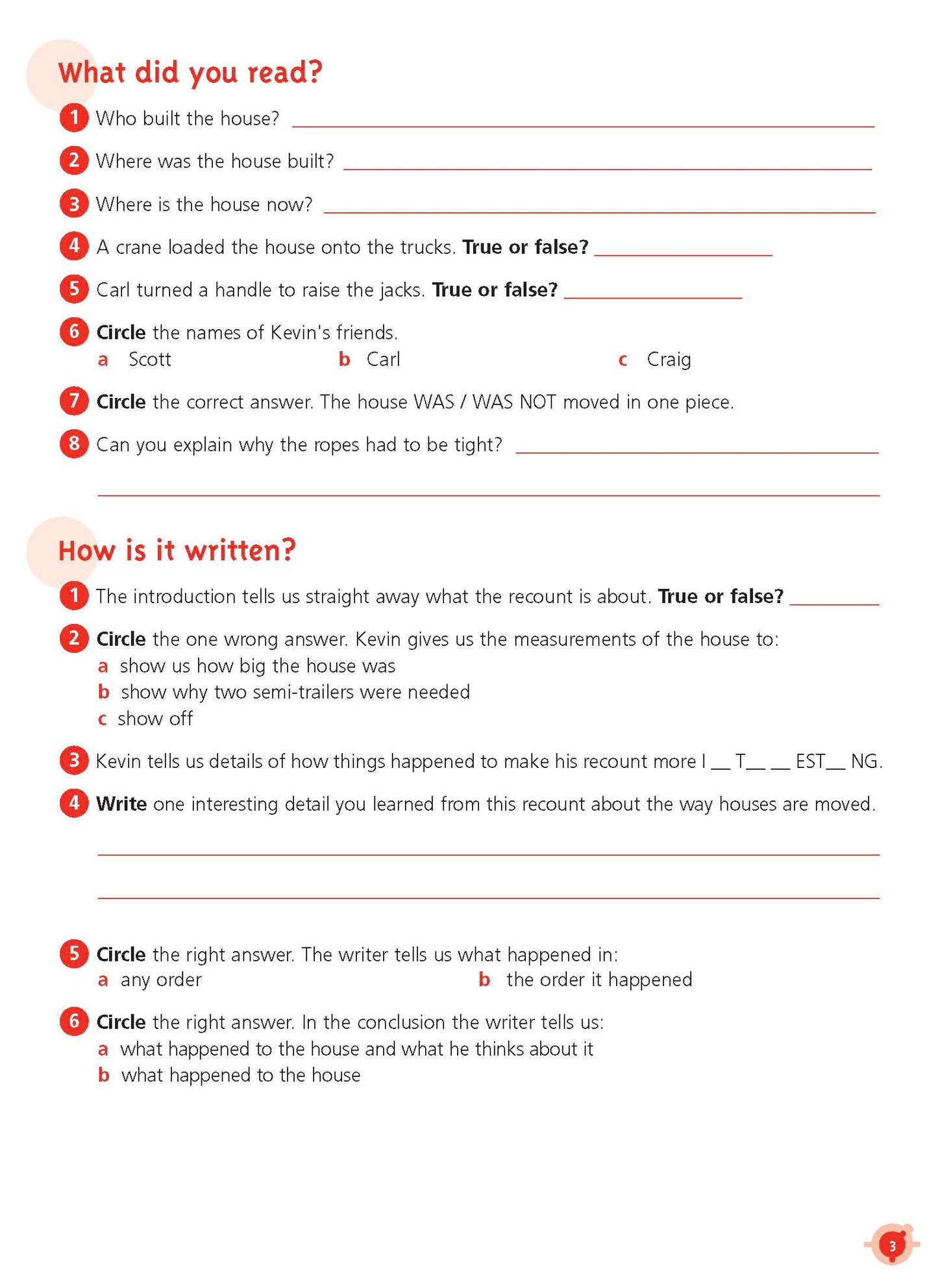 Excel Basic Skills - English Workbook Year 3