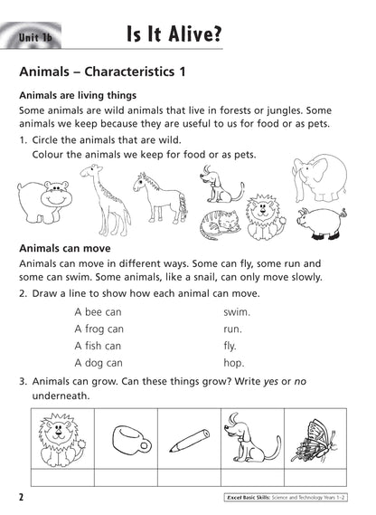 Excel Basic Skills - Science and Technology Years 1-2