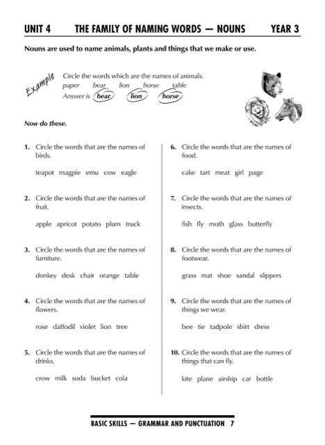 Excel Basic Skills - Grammar and Punctuation Years 3-4