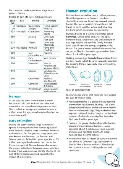 Excel Essential Skills - Science Revision Workbook Year 10