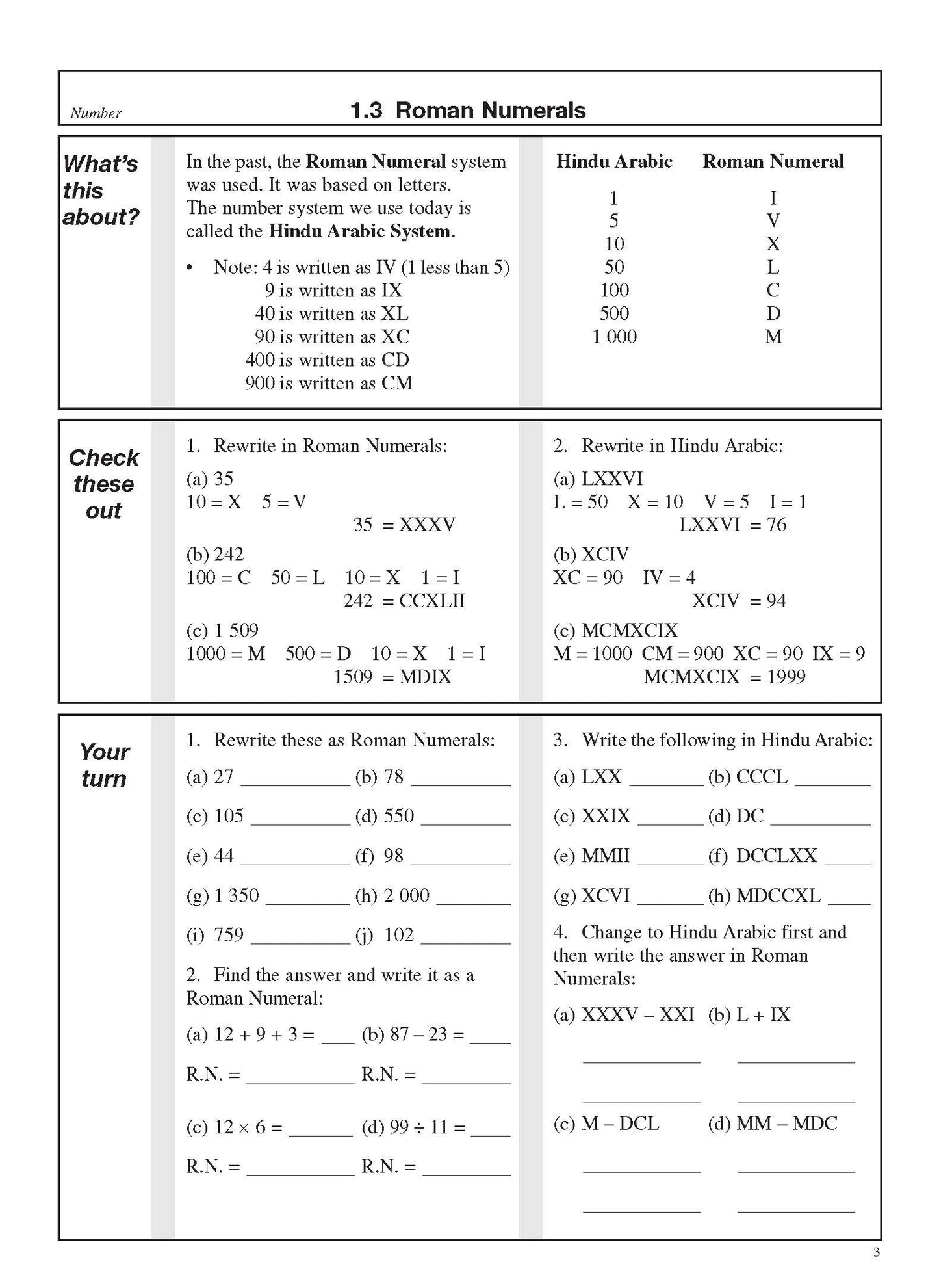 Excel Basic Skills - Whole Numbers, Decimals, Percentages and Fractions Year 7