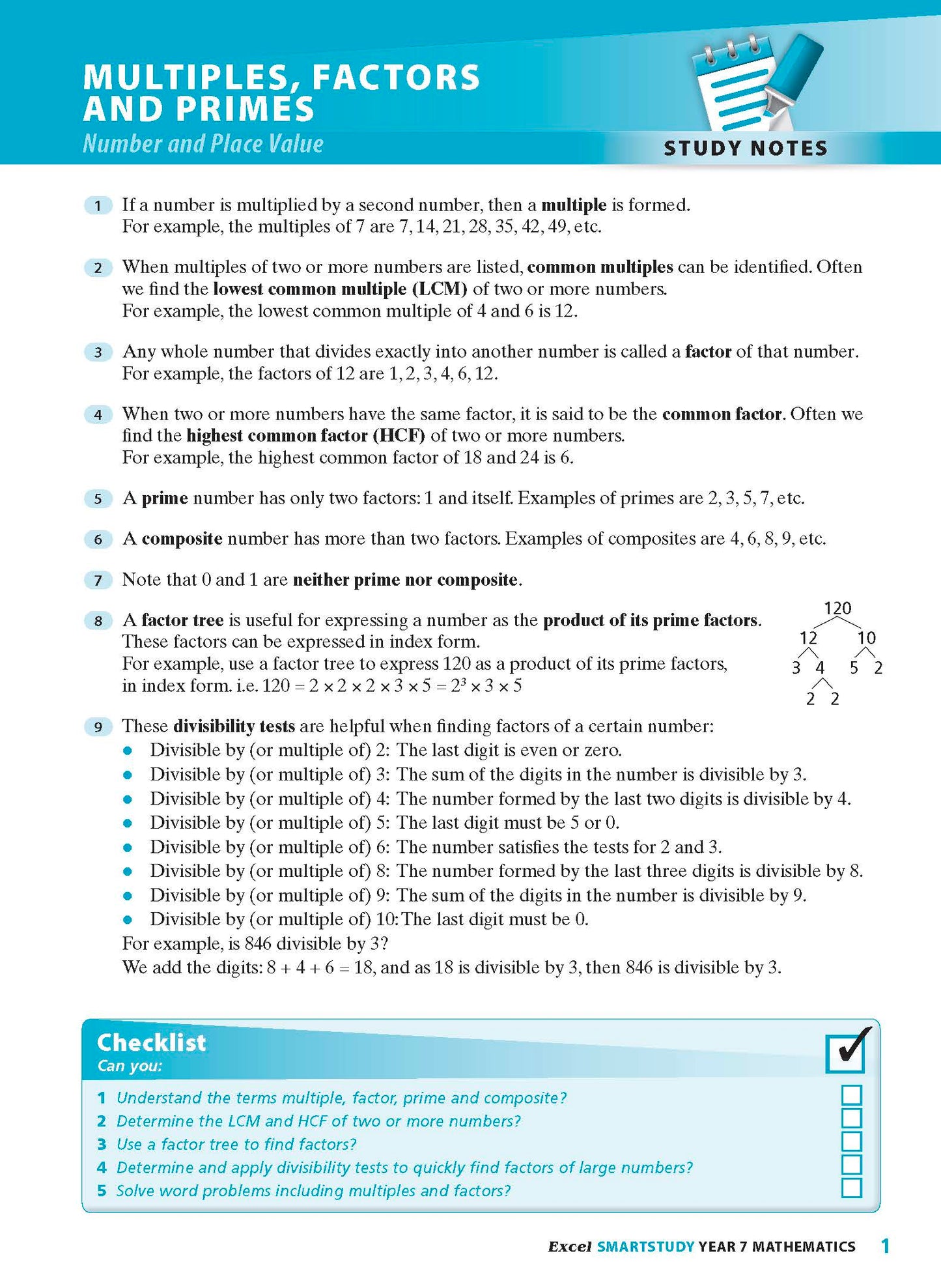 Excel SmartStudy - Mathematics Year 7