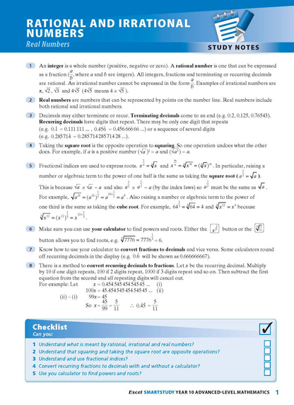 Excel SmartStudy - Advanced Mathematics Year 10