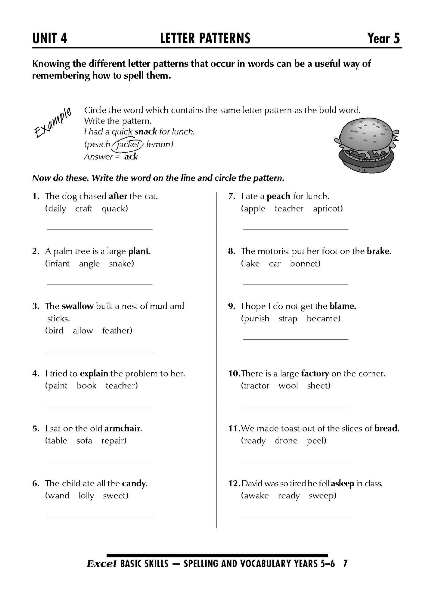 Excel Basic Skills - Spelling and Vocabulary Years 5-6