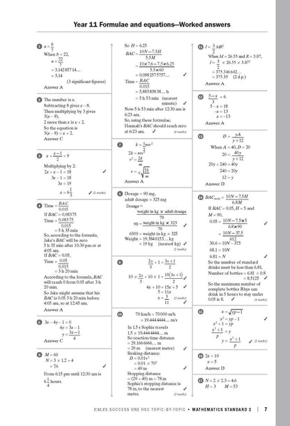 Excel Success One HSC Year 12 Mathematics Standard 2 (2022 Edition)