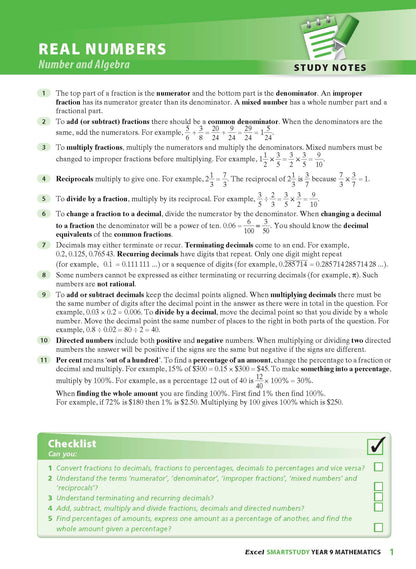 Excel SmartStudy - Mathematics Year 9