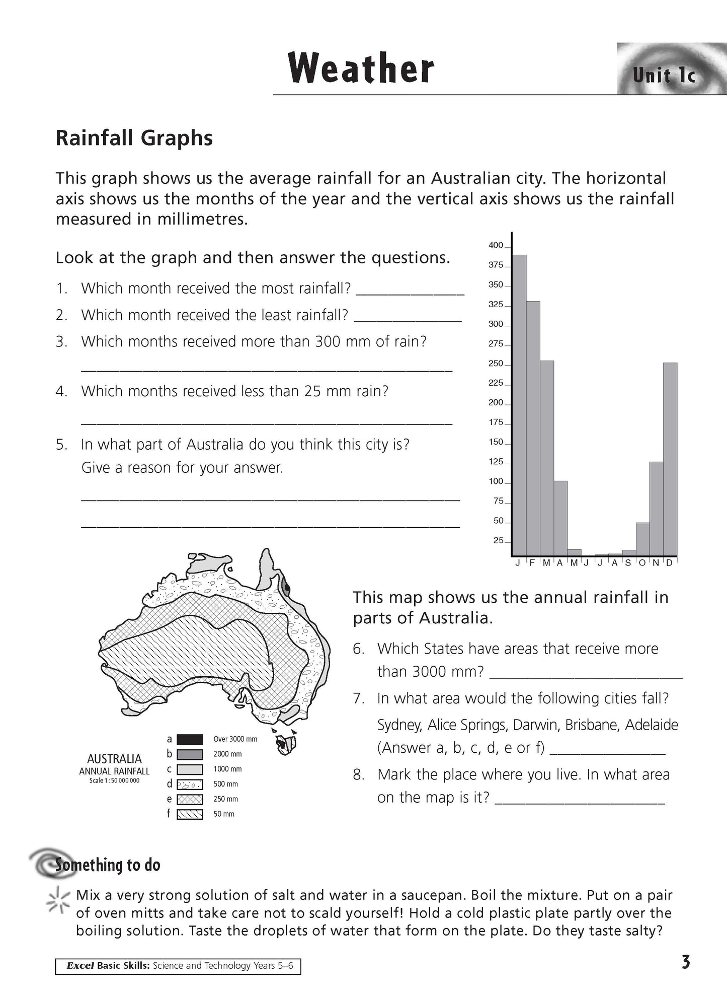 Excel Basic Skills - Science and Technology Years 5-6