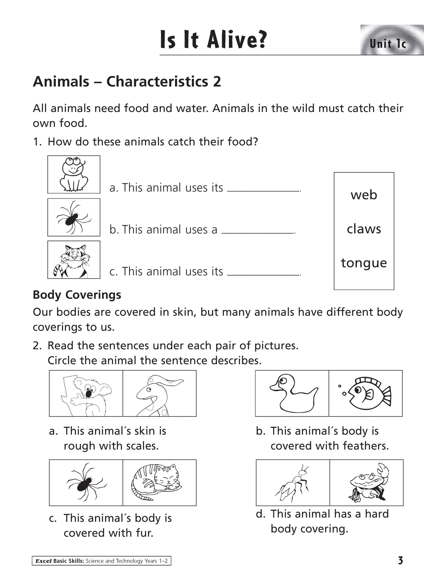 Excel Basic Skills - Science and Technology Years 1-2