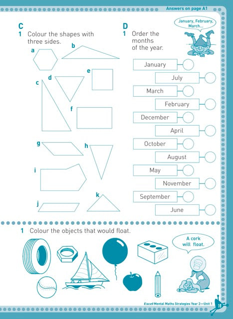 Excel Basic Skills - Mental Maths Strategies Year 2